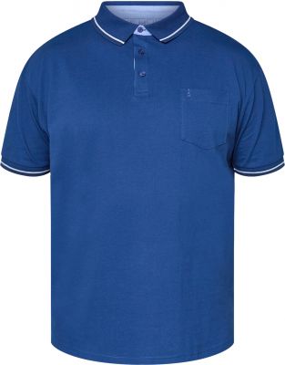 Polo Stretch Manches Courtes Bleu All Size du 3XL au 8XL