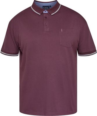 Polo Stretch Manches Courtes Bordeaux All Size du 3XL au 8XL