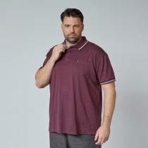 Polo Stretch Manches Courtes Bordeaux All Size du 3XL au 8XL
