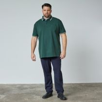 Polo Stretch Manches Courtes Vert All Size du 3XL au 8XL