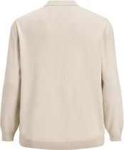 Pull Col Polo Cr&egrave;me Jack&Jones du 3XL au 8XL
