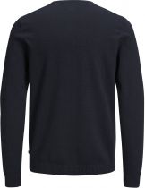 Pull Col Rond Bleu Marine Jack&Jones du 3XL au 8XL
