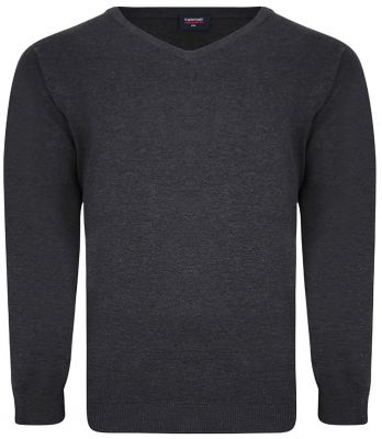  Pull Col V  Anthracite Espionage du 2XL au 8XL