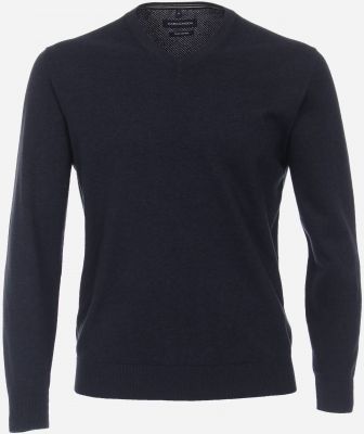 Pull Col V Bleu Marine Casa Moda du 3XL au 6XL