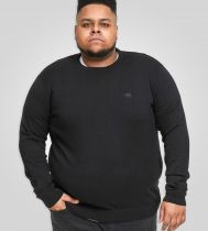 Pull Coton Noir Duke Du 2XL au 5XL