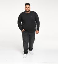 Pull Coton Noir Duke Du 2XL au 5XL