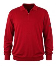 Pull Laine Wollmark Col Zip Rouge Monte Carlo du 58 au 70