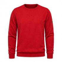 Pull Laine Woolmark Col Rond Rouge Monte Carlo du 58 au 70