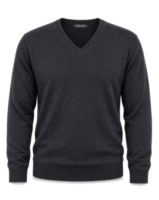 Pull Laine Woolmark Col V Anthracite Monte Carlo du 58 au 70