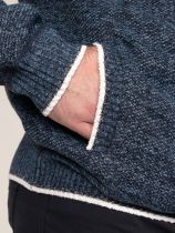 Pull Polaire Col Zip Bleu Marine Duke Du 3XL au 8XL