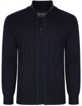 Pull Zip Bleu Marine Kam du 2XL au 8XL