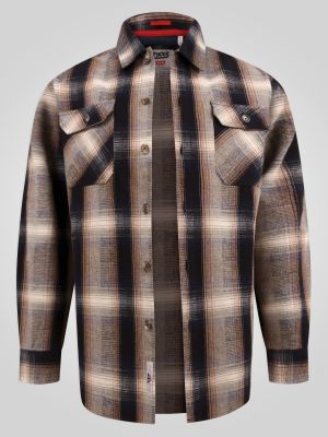 Surchemise Double Poche Beige Duke Du 3XL au 8XL