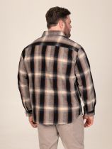 Surchemise Double Poche Beige Duke Du 3XL au 8XL