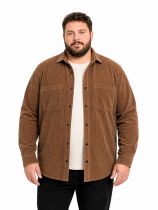 Surchemise Velour Beige Lavecchia du 3XL au 8XL