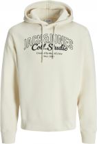 Sweat à Capuche  Blanc Cassé Jack&Jones du 3XL au 8XL
