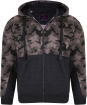 Sweat à Capuche Anthracite Kam du 2XL au 8XL