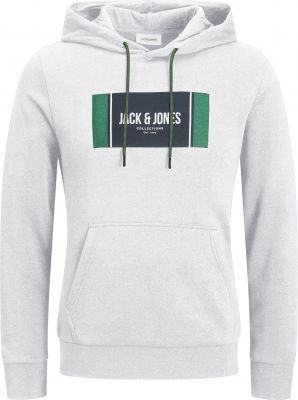 Sweat � Capuche Blanc Jack&Jones du 3XL au 8XL