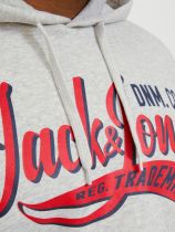 Sweat à Capuche Blanc Jack&Jones du 4XL au 8XL