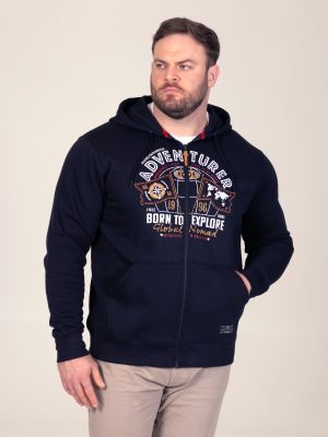Sweat � Capuche Bleu Marine Duke Du 3XL au 8XL