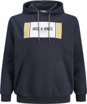 Sweat à Capuche Bleu Marine Jack&Jones du 3XL au 8XL