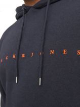 Sweat &agrave; Capuche Bleu Marine Jack&Jones du 3XL au 8XL