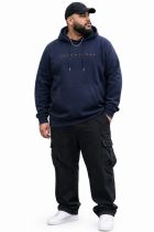 Sweat &agrave; Capuche Bleu Marine Jack&Jones du 3XL au 8XL