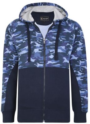 Sweat � Capuche Bleu Marine Kam du 2XL au 8XL