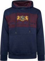 Sweat à Capuche Bleu Marine Kam du 2XL au 8XL