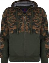 Sweat à Capuche Kaki Kam du 2XL au 8XL
