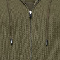Sweat &agrave; Capuche Kaki Kam du 3XL au 8XL