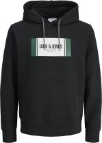 Sweat à Capuche Noir Jack&Jones du 3XL au 8XL