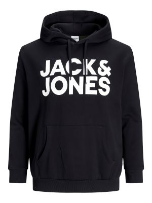 Sweat � Capuche Noir Jack&Jones du 4XL au 8XL