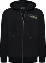Sweat &agrave; Capuche Noir Kam du 3XL au 8XL