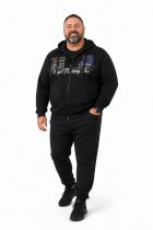 Sweat &agrave; Capuche Noir Lavecchia du 3XL au 8XL