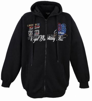 Sweat � Capuche Noir Lavecchia du 3XL au 8XL