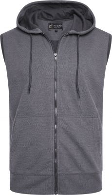 Sweat � Capuche Sans Manches Gris  