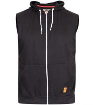 Sweat à Capuche Sans Manches Noir Duke 3XL à 6XL