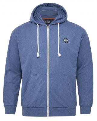 Sweat � Capuche Zipp� 100% Coton Bleu All Size