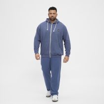 Sweat &agrave; Capuche Zipp&eacute; 100% Coton Bleu All Size