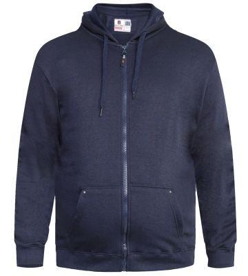 Sweat � Capuche Zipp� Bleu Marine CANTOR de DUKE du 2XL au 8XL