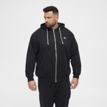 Sweat &agrave; Capuche Zipp&eacute; Coton Noir All Size