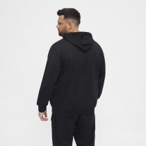 Sweat &agrave; Capuche Zipp&eacute; Coton Noir All Size