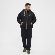 Sweat &agrave; Capuche Zipp&eacute; Coton Noir All Size