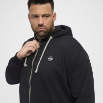 Sweat &agrave; Capuche Zipp&eacute; Coton Noir All Size