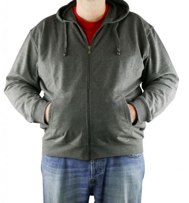 Sweat � Capuche Zipp� Gris Fonc� Ahorn