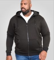 Sweat à Capuche Zippé Noir CANTOR de DUKE du 2XL au 8XL