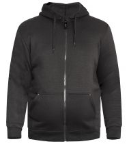 Sweat à Capuche Zippé Noir CANTOR de DUKE du 2XL au 8XL