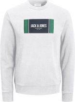 Sweat Col Rond  Blanc Jack&Jones du 3XL au 8XL