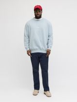 Sweat Col Rond Bleu Jack&Jones du 3XL au 8XL