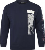 Sweat Col Rond Bleu Marine All Size du 3XL au 8XL